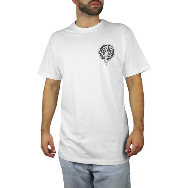 T-shirt Santa Cruz T-shirt Roskopp Evo White