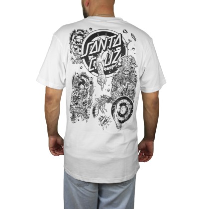 Santa Cruz T-shirt Roskopp Evo White