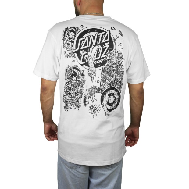 Santa Cruz T-shirt Roskopp Evo White