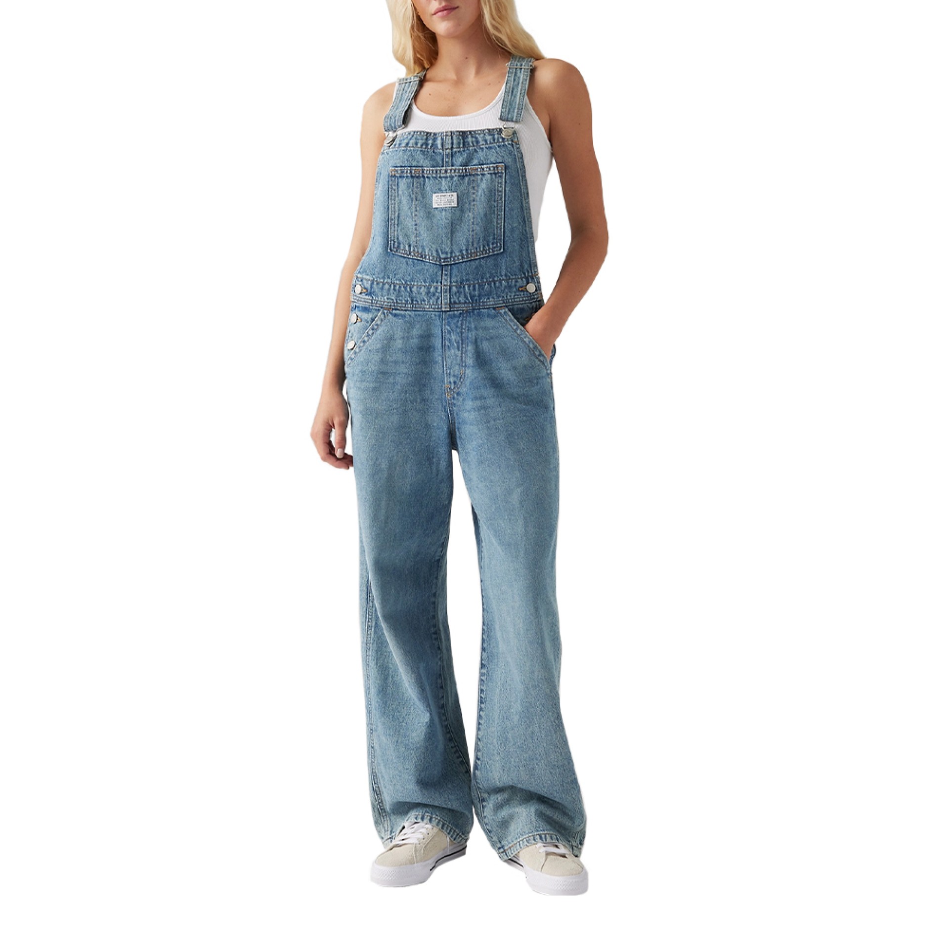 Macacão Levis Jardineira Fl Baggy Overall Lasting