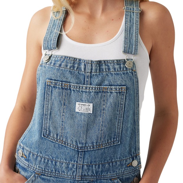 Macacão Levis Jardineira Fl Baggy Overall Lasting