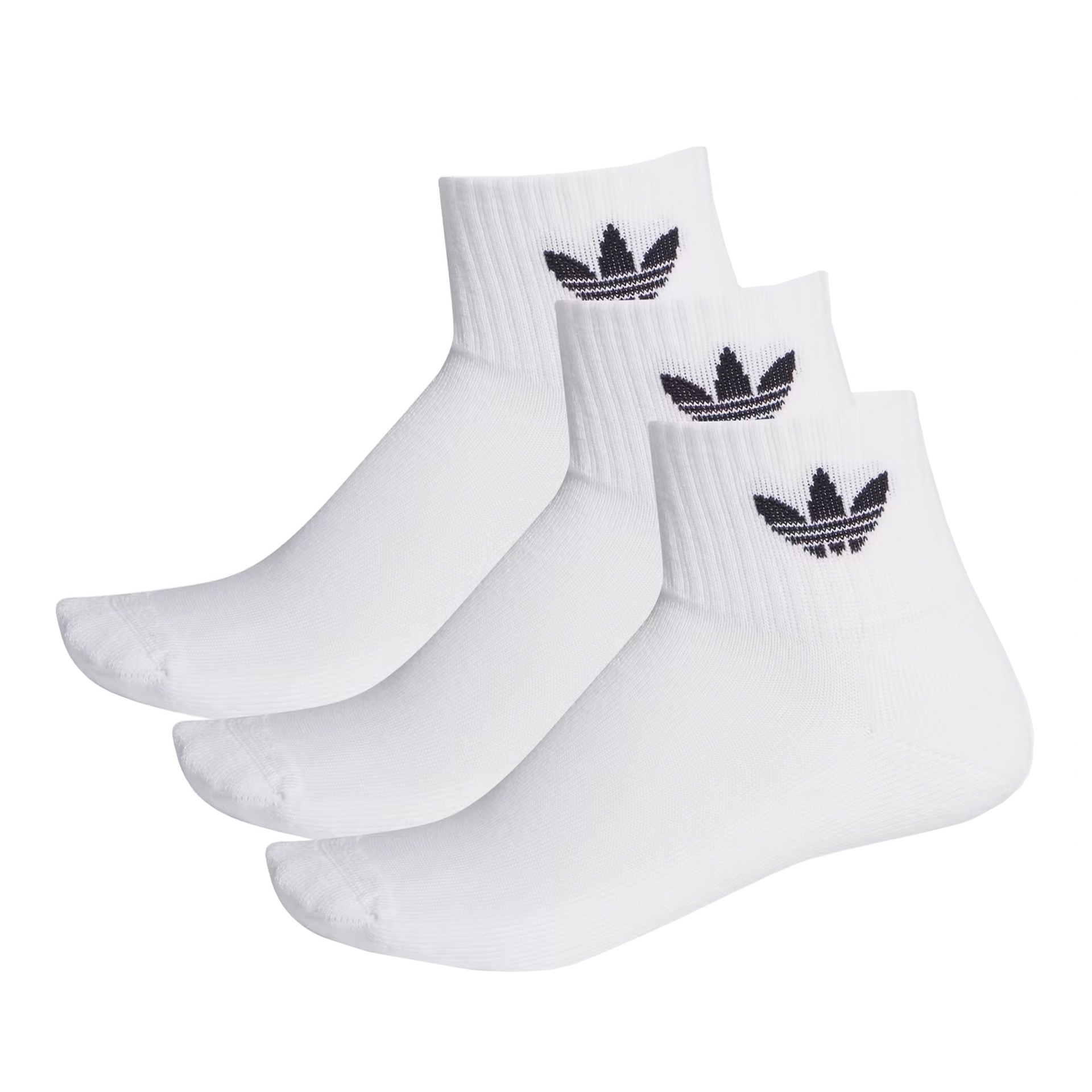 Meias Adidas Meias Pack3 Mid Ankle Branco/preto