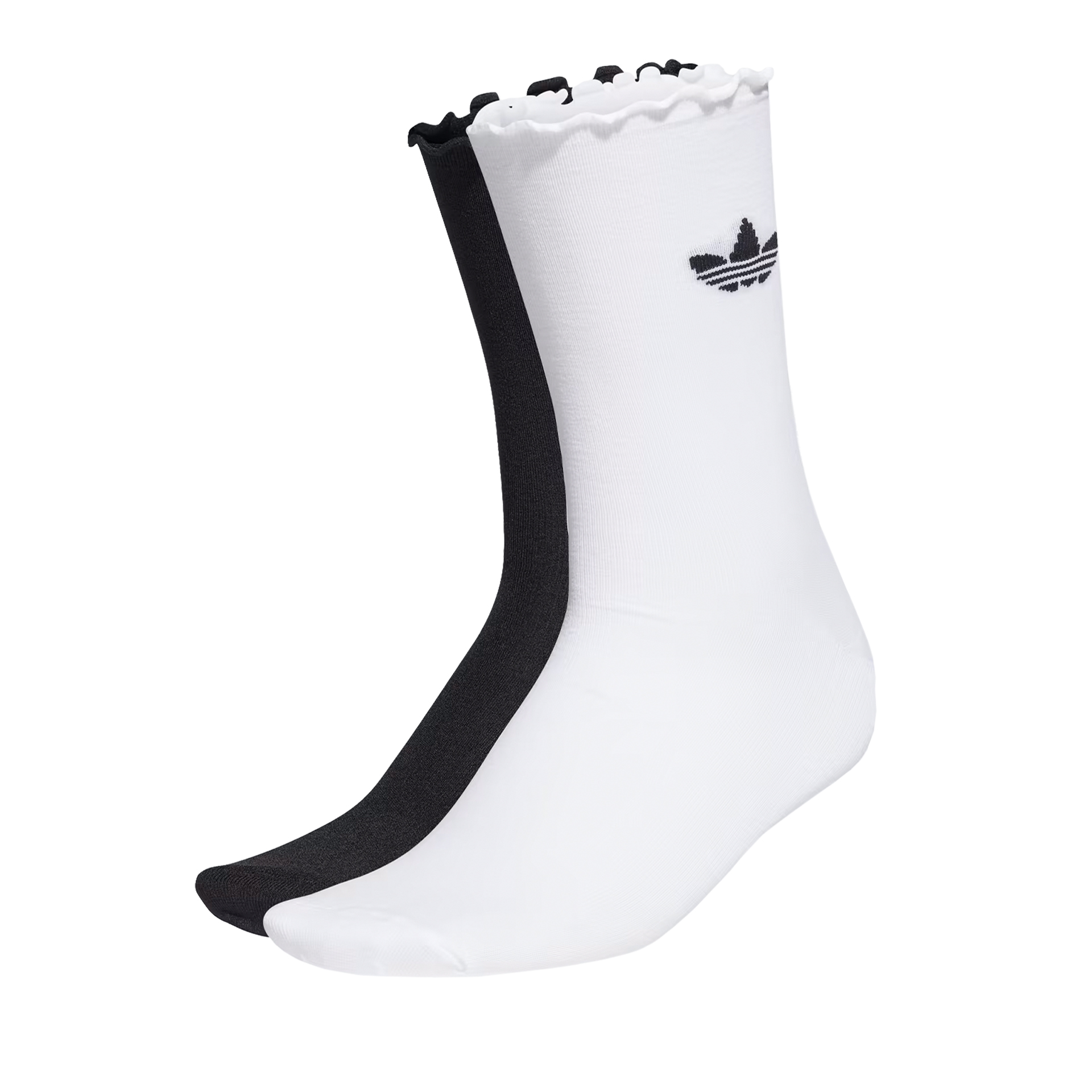 Meias Adidas Meias Ruffle Crw 2pp White Black