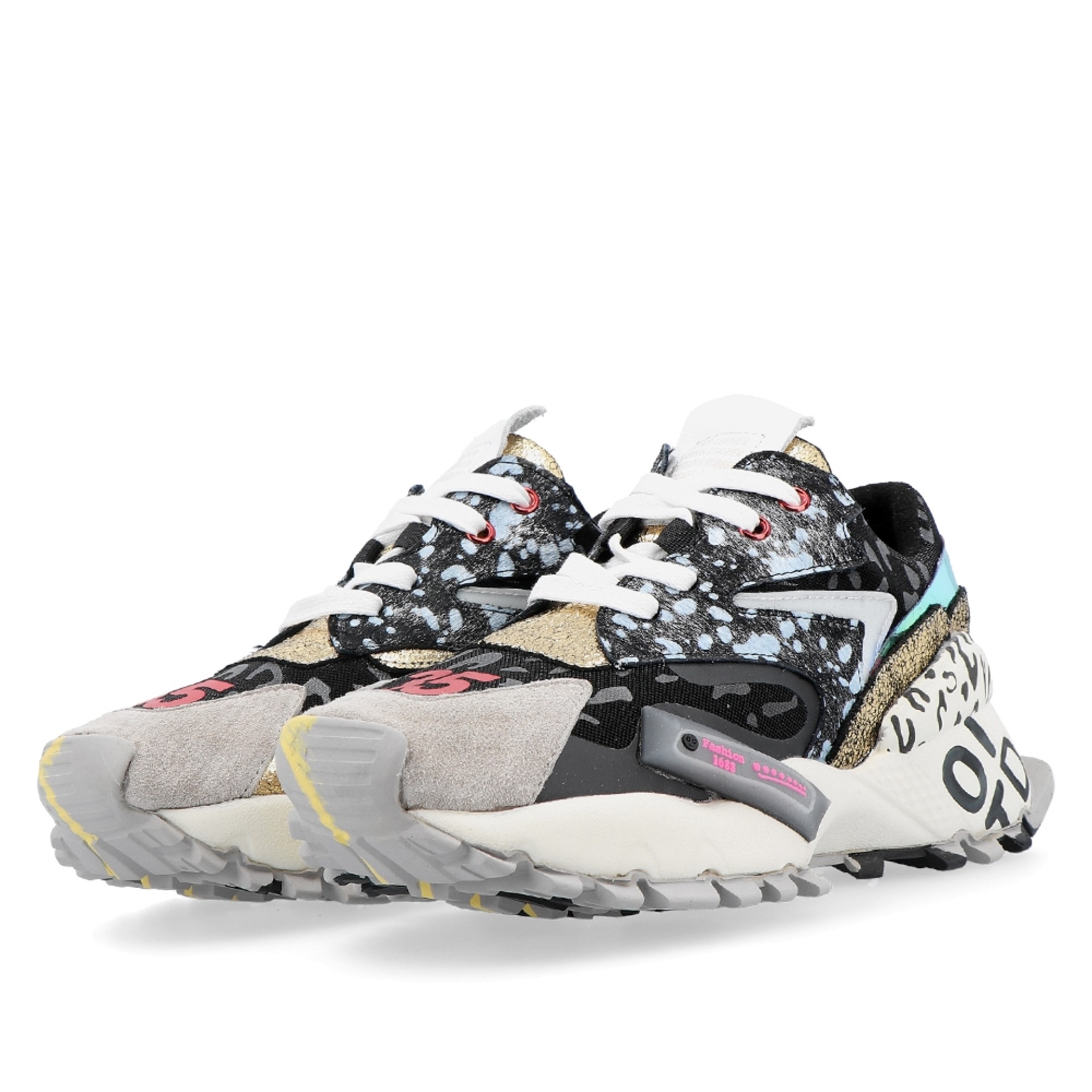 Exé Sneaker Pele Black Leather