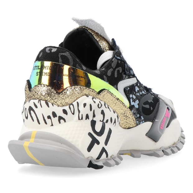 Sapatilha Exé Sneaker Pele Black Leather