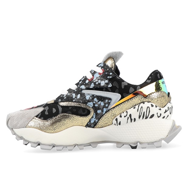 Sapatilha Exé Sneaker Pele Black Leather