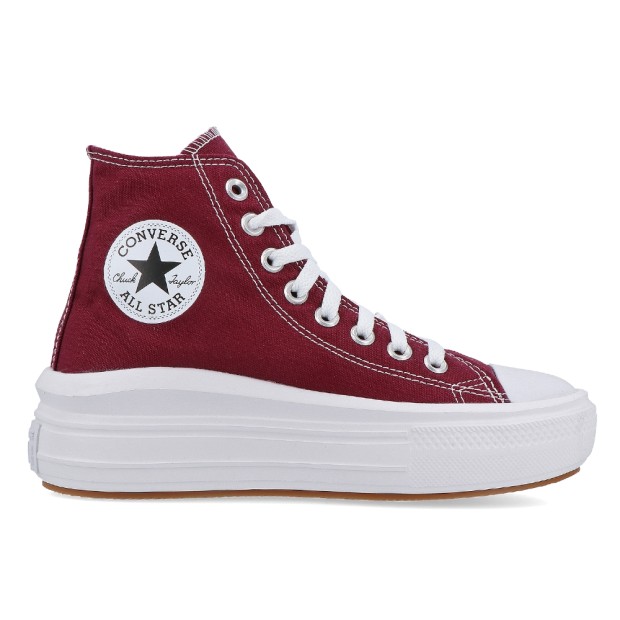 Sapatilha Converse Ctas Move Hi Dark Beetroot/white