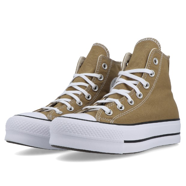 Converse All Star Ctas Lift Hi Trek Tan/wh