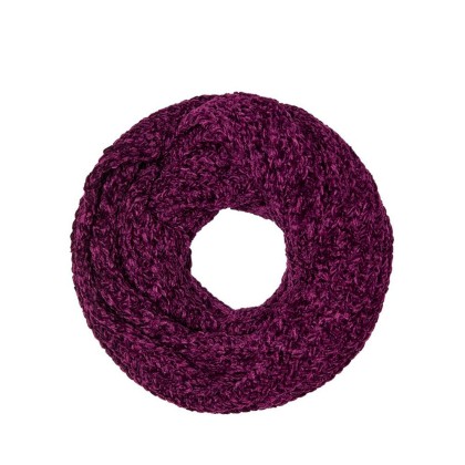 Cachecol Only Tasse Knit Tube Scarf Acc Potent Purple