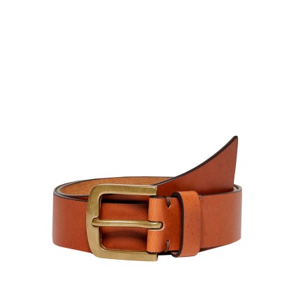 Cinto Only Patricia Leather Jeans Belt Cognac