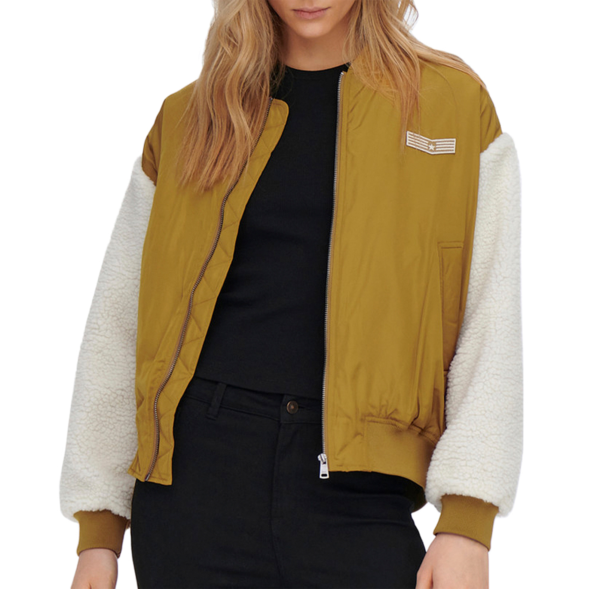 Only Bomber Harper Teddy Mix Bistre/cloud