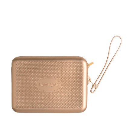 Bolsa Havaianas Beach Necessaire Metallic Champagne