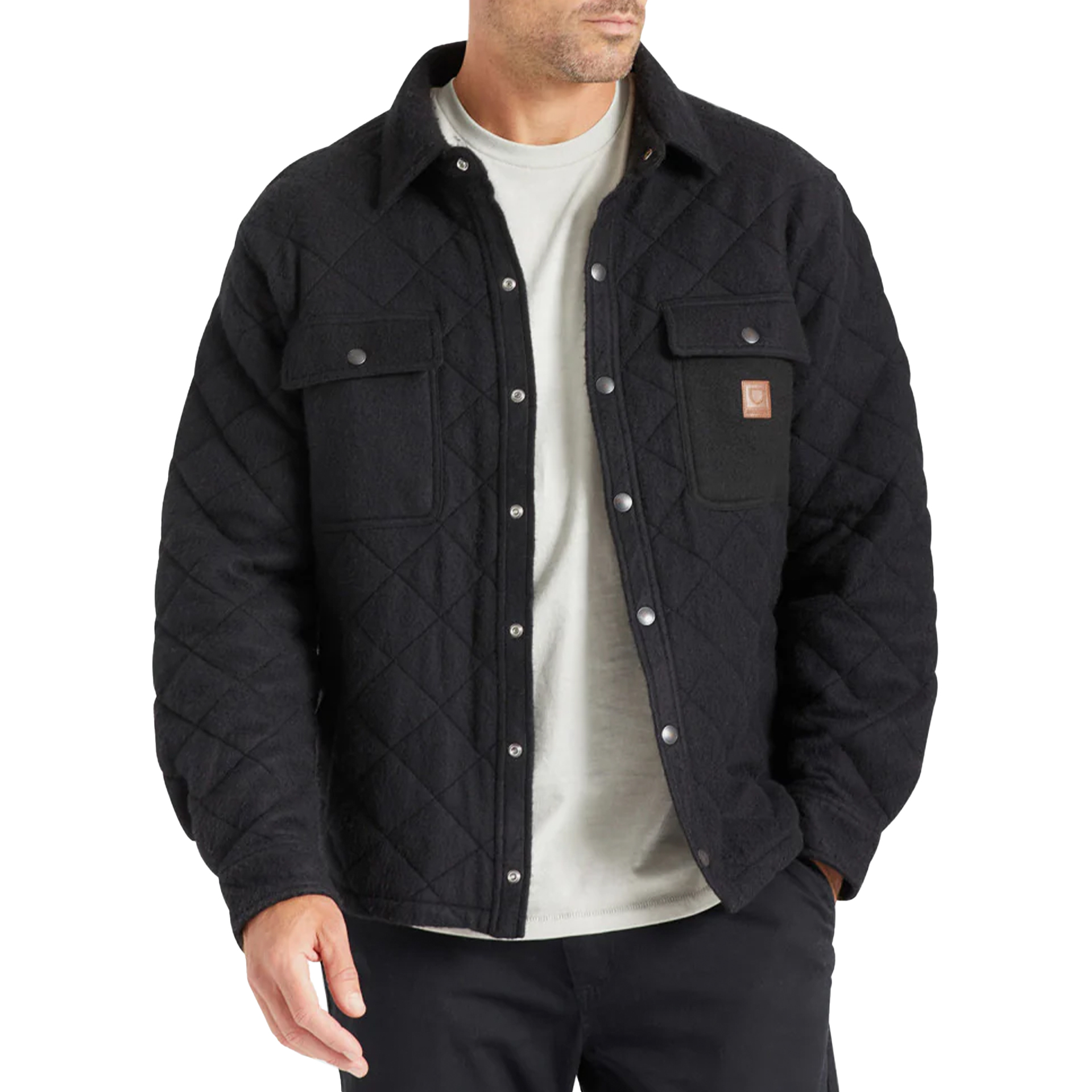 Brixton Camisa Cass Quilted Fleece Jkt Blk