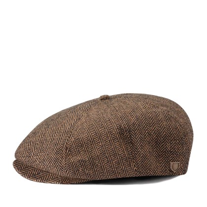 Bon Brixton Boina Brood Snap Cap Brown Khaki