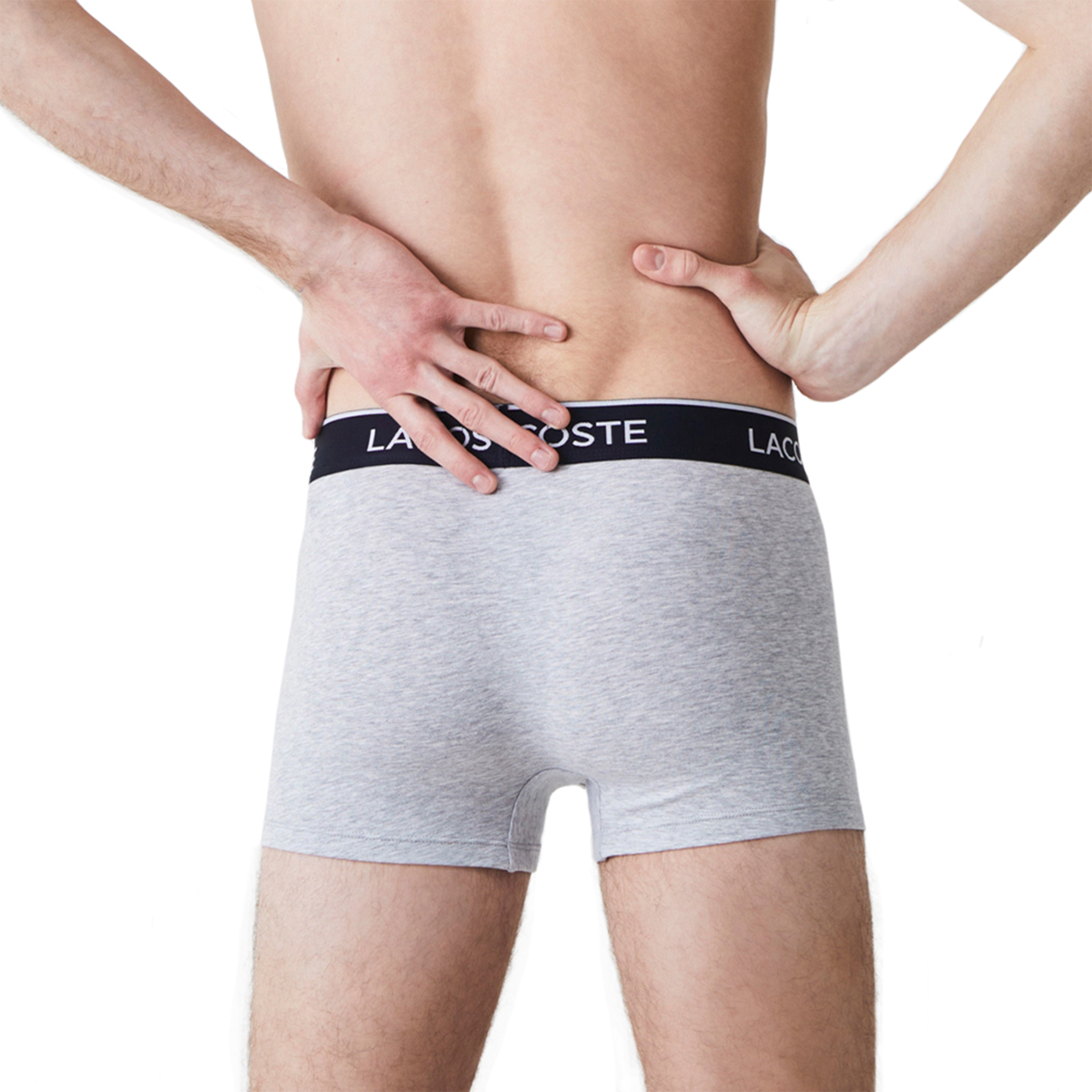 Lacoste Boxer Pack 3 Silver