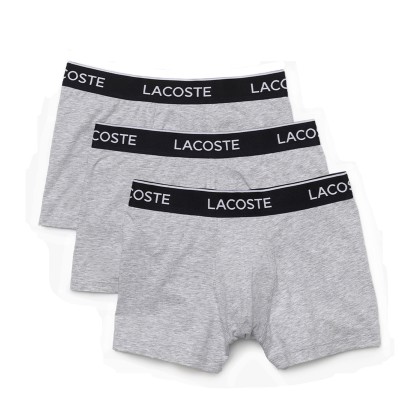 Lacoste Boxer Pack 3 Silver