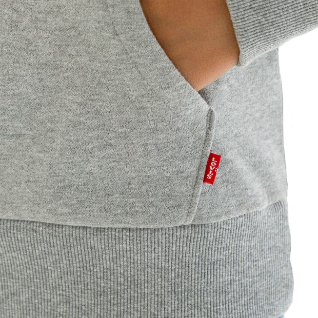 Sweat Levis Sweat Batwing Sreenprint Hoodie Grey