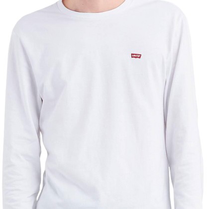 Levis Longsleeve Original Hm Tee Patch Wht Levis Longsleeve Original Hm Tee Patch Wht