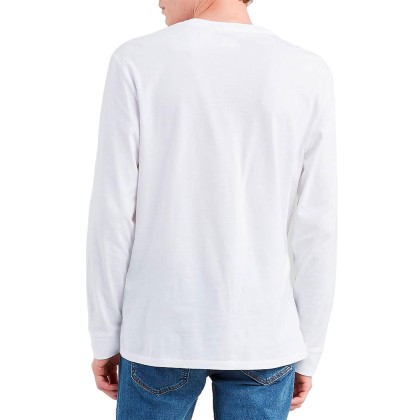 Levis Longsleeve Original Hm Tee Patch Wht Levis Longsleeve Original Hm Tee Patch Wht