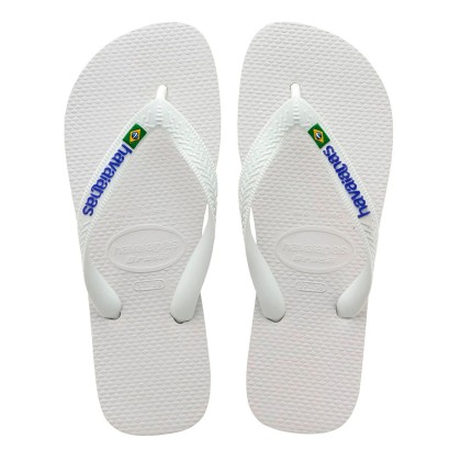 Chinelos Havaianas  Brasil Logo White