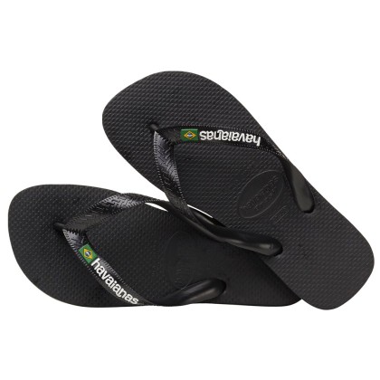 Havaianas Brasil Logo Black/black Havaianas Brasil Logo Black/black