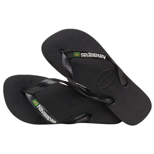 Havaianas Brasil Logo Black/black