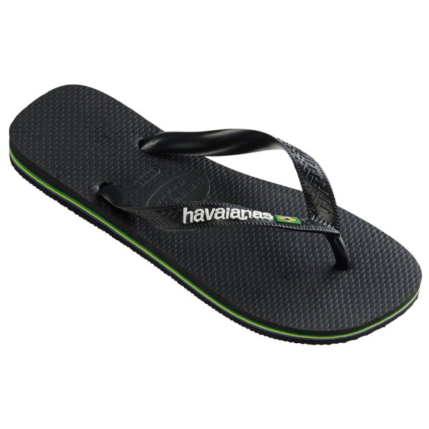 Havaianas Brasil Logo Black/black