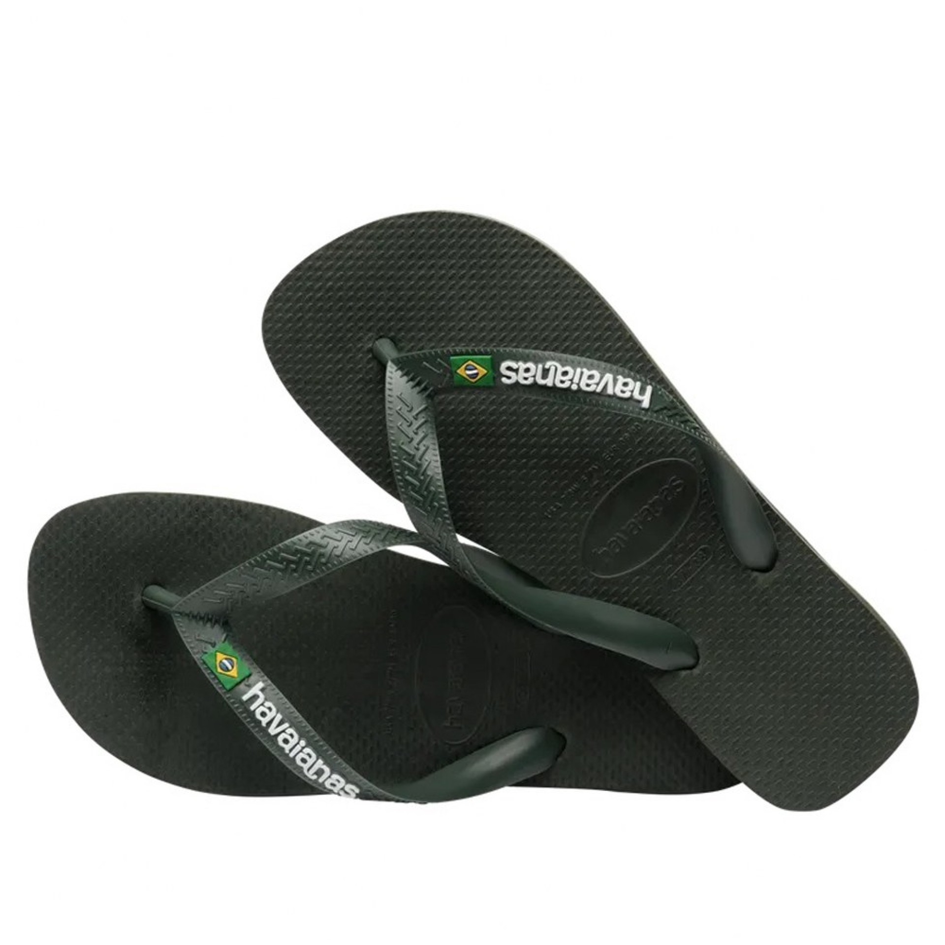 Havaianas Brasil Logo Green Olive