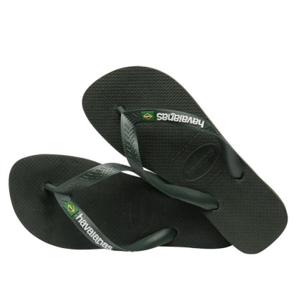 Havaianas Brasil Logo Green Olive Havaianas Brasil Logo Green Olive