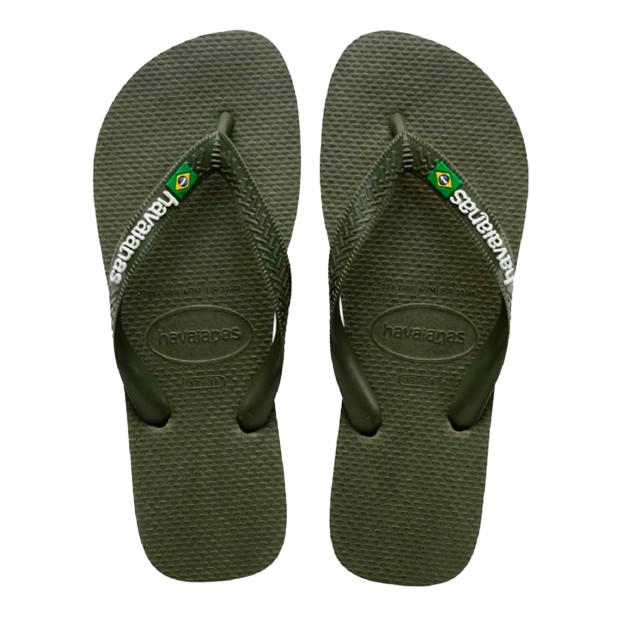 Chinelos Havaianas  Brasil Logo Musgo