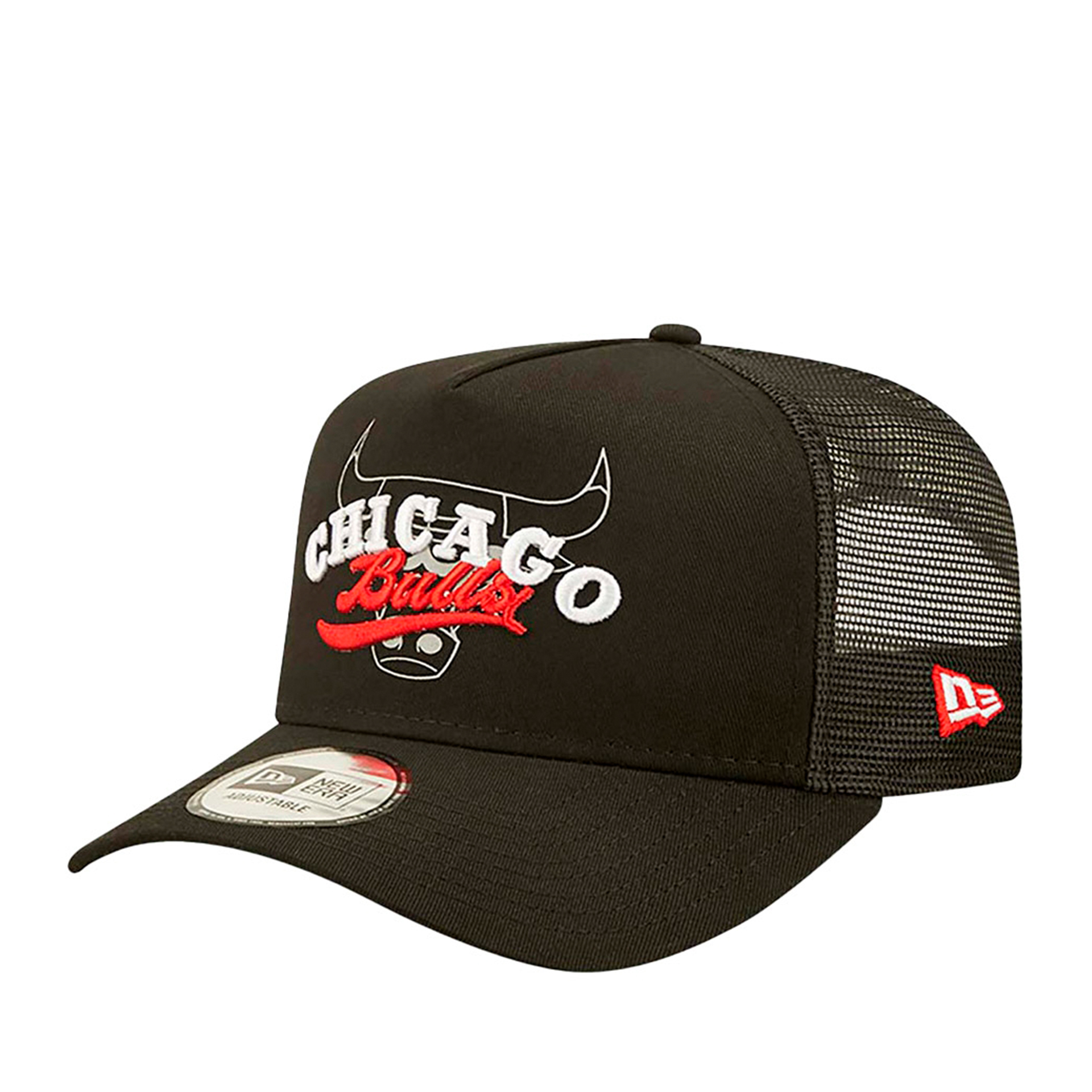 New Era Cap Logo Overlay Trucker Chibull Blkwhi