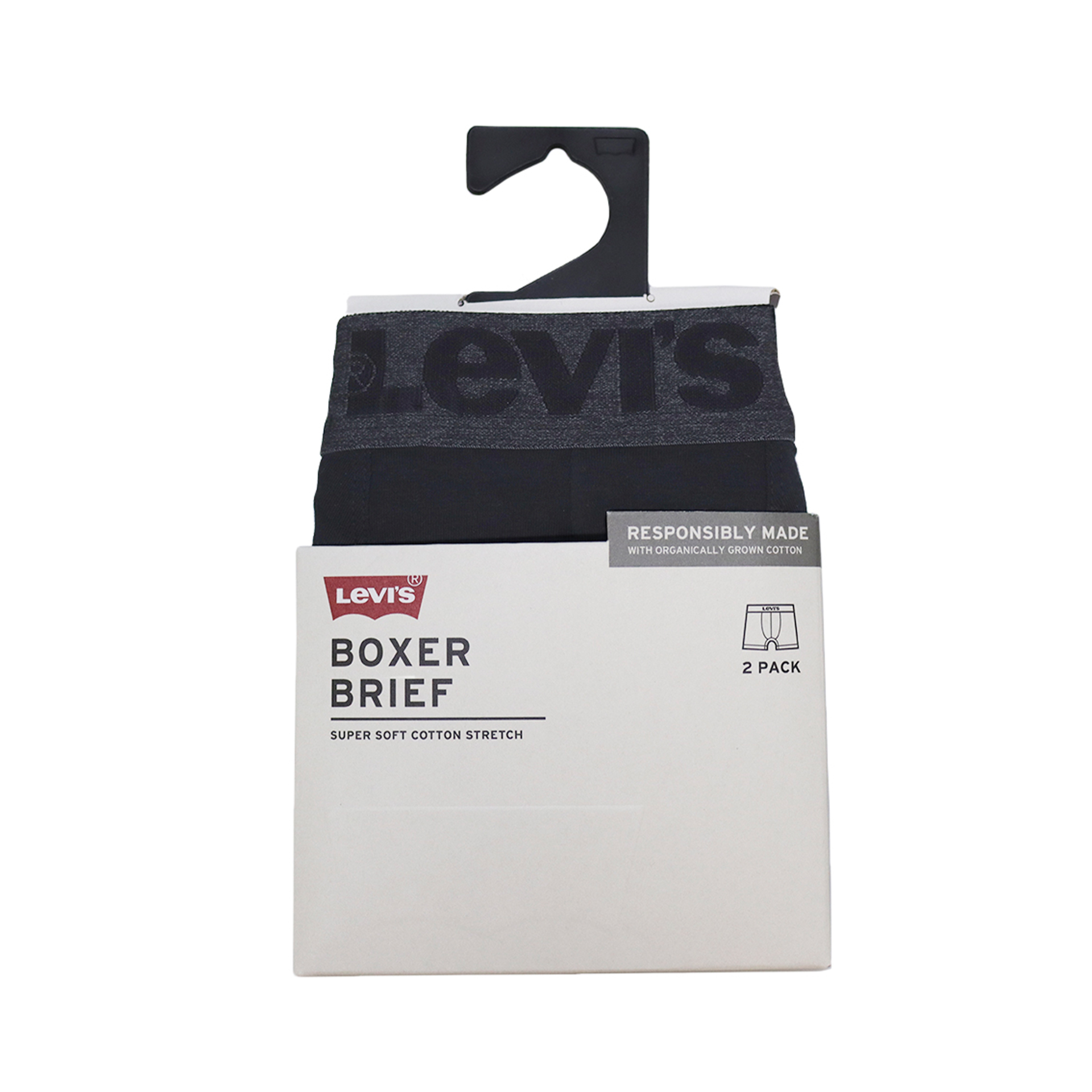 Roupa Interior Levis Boxer 2-pack Melange Wb Box Black