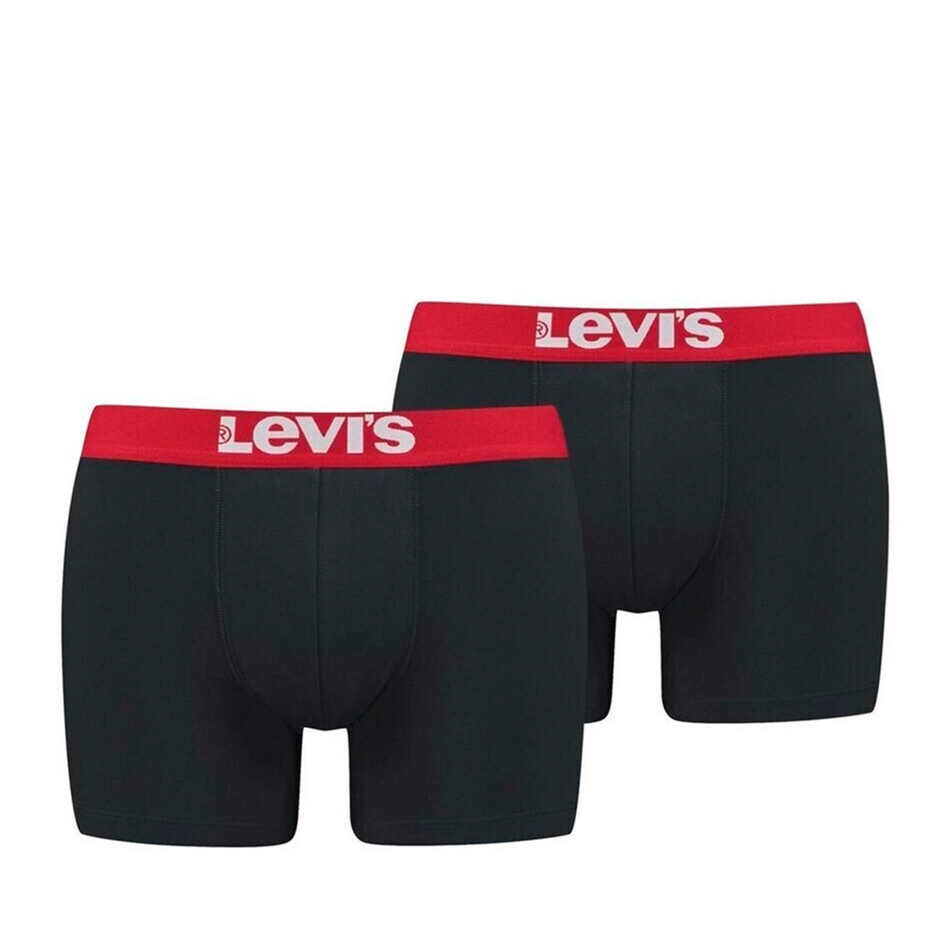 Roupa Interior Levis Boxer 2-pack Solid Basic Black