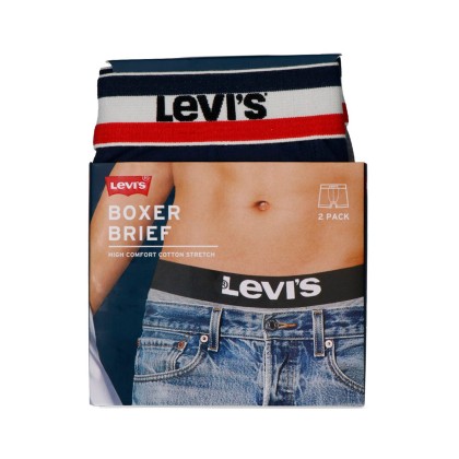 Roupa Interior Levis Boxer 2-pack Sprtswr Logo B Dressblu