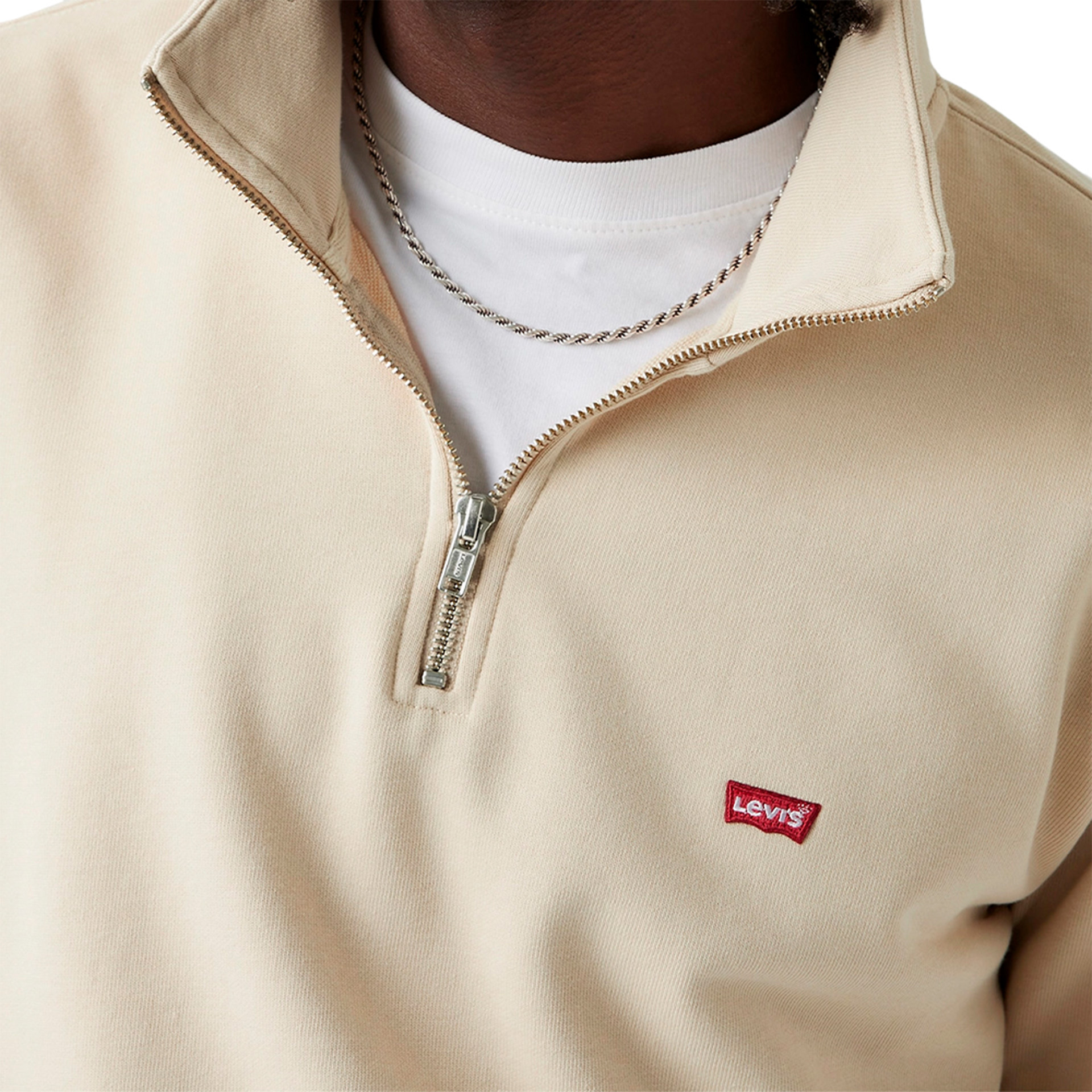 Levis Sweat Original Hm 1/4 Zip Fog