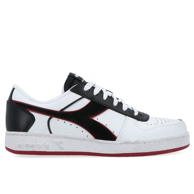 Sapatilha Diadora Magic Basket Low Icona Wht Red Gra