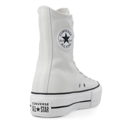 Converse All Star Ctas Platform X-hi Leather Egret/whi Converse All Star Ctas Platform X-hi Leather Egret/whi