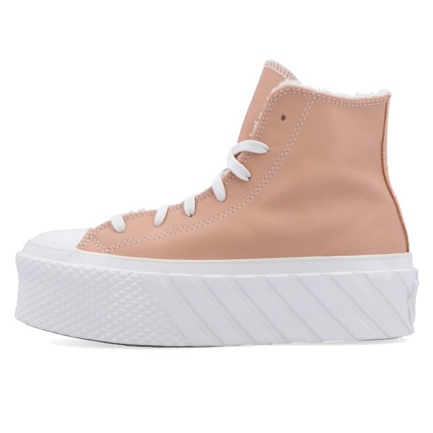 Converse Ctas Lift 2x Hi Vachetta Beige