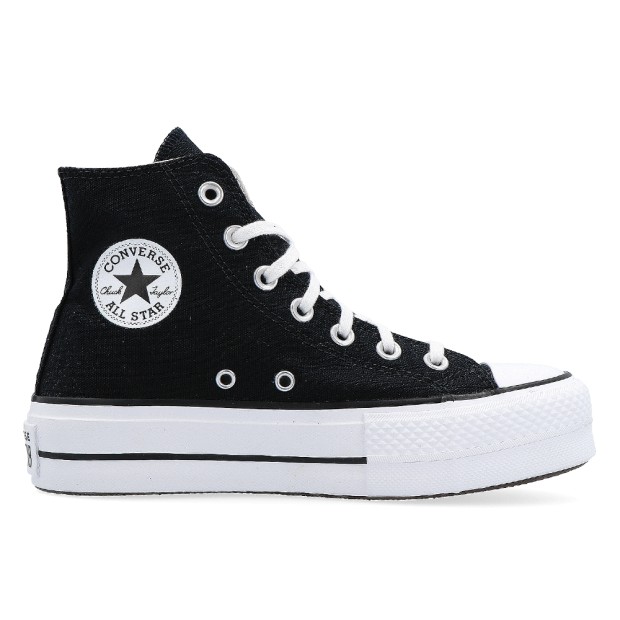 Sapatilha Converse All Star Ctas Platform Hi Black/w