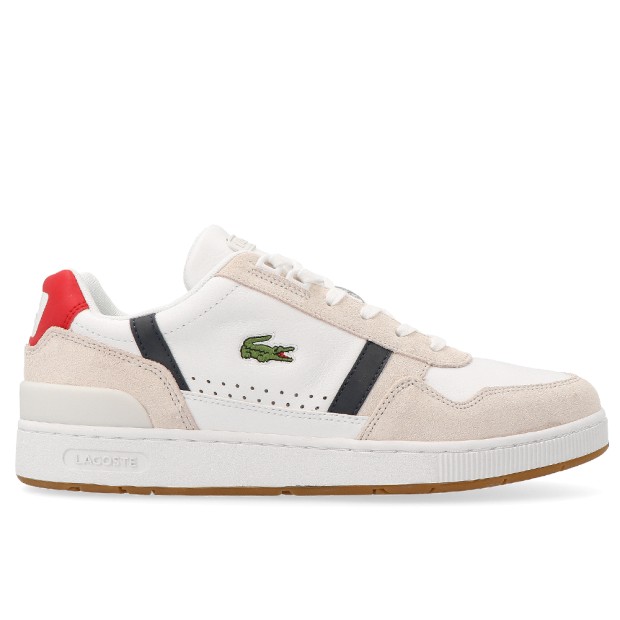 Sapatilha Lacoste T-clip 0120  2 Sma Wht/nvy/red