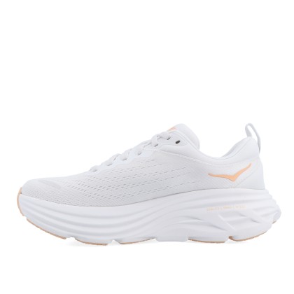 Hoka W Bondi 8 White Cantaloupe