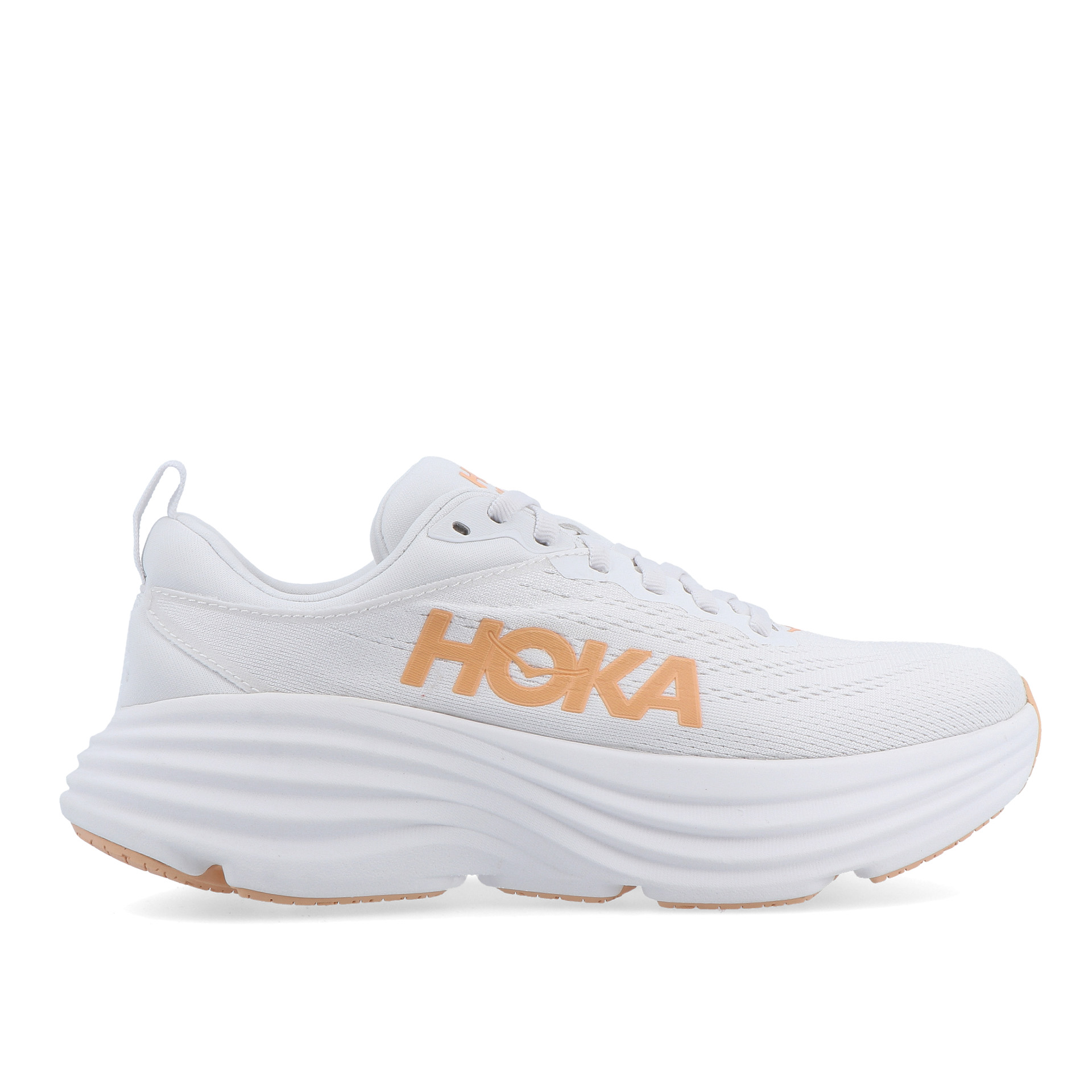 Hoka W Bondi 8 White Cantaloupe