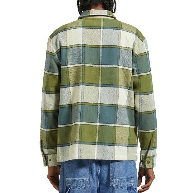 Camisa Brixton Camisa Motor Zip Blue Mirage Dill
