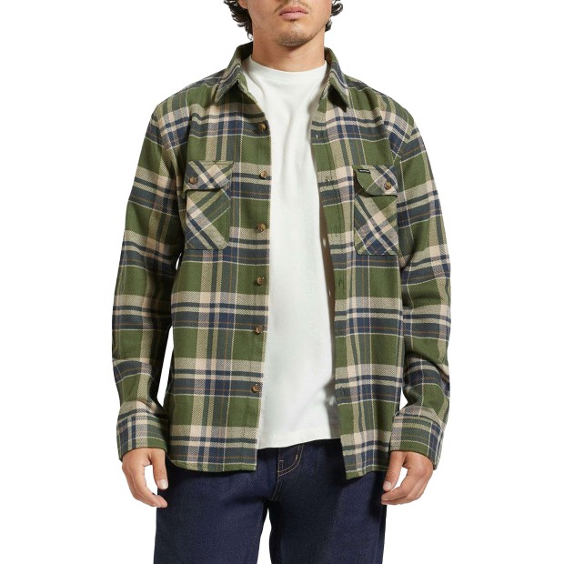 Camisa Brixton Camisa Bowery Flannel Cypress