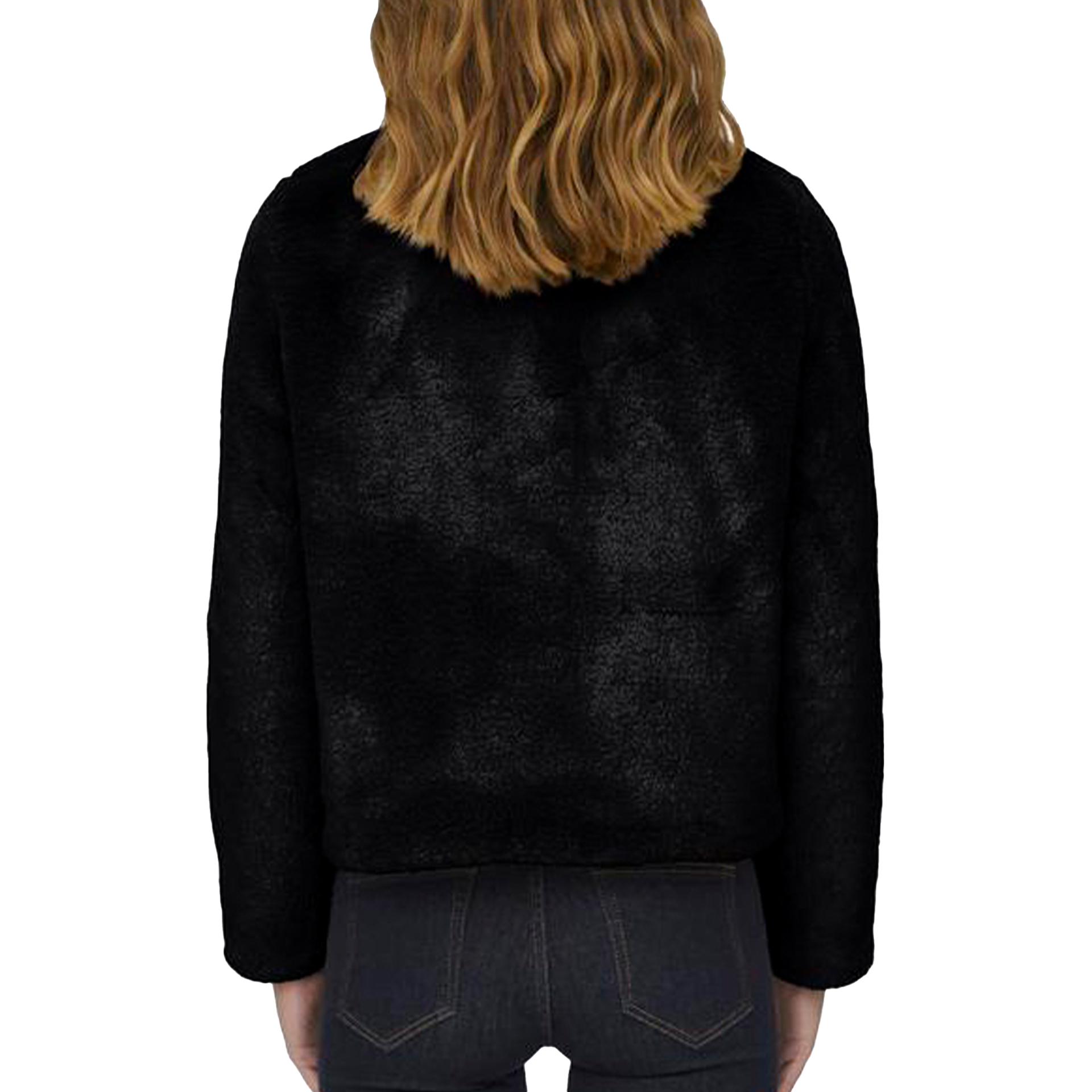 Only Casaco New Vida Faux Fur Black