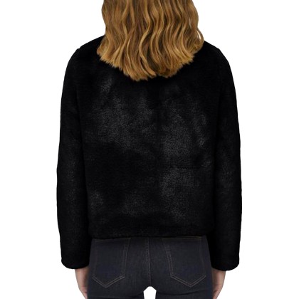 Only Casaco New Vida Faux Fur Black Only Casaco New Vida Faux Fur Black