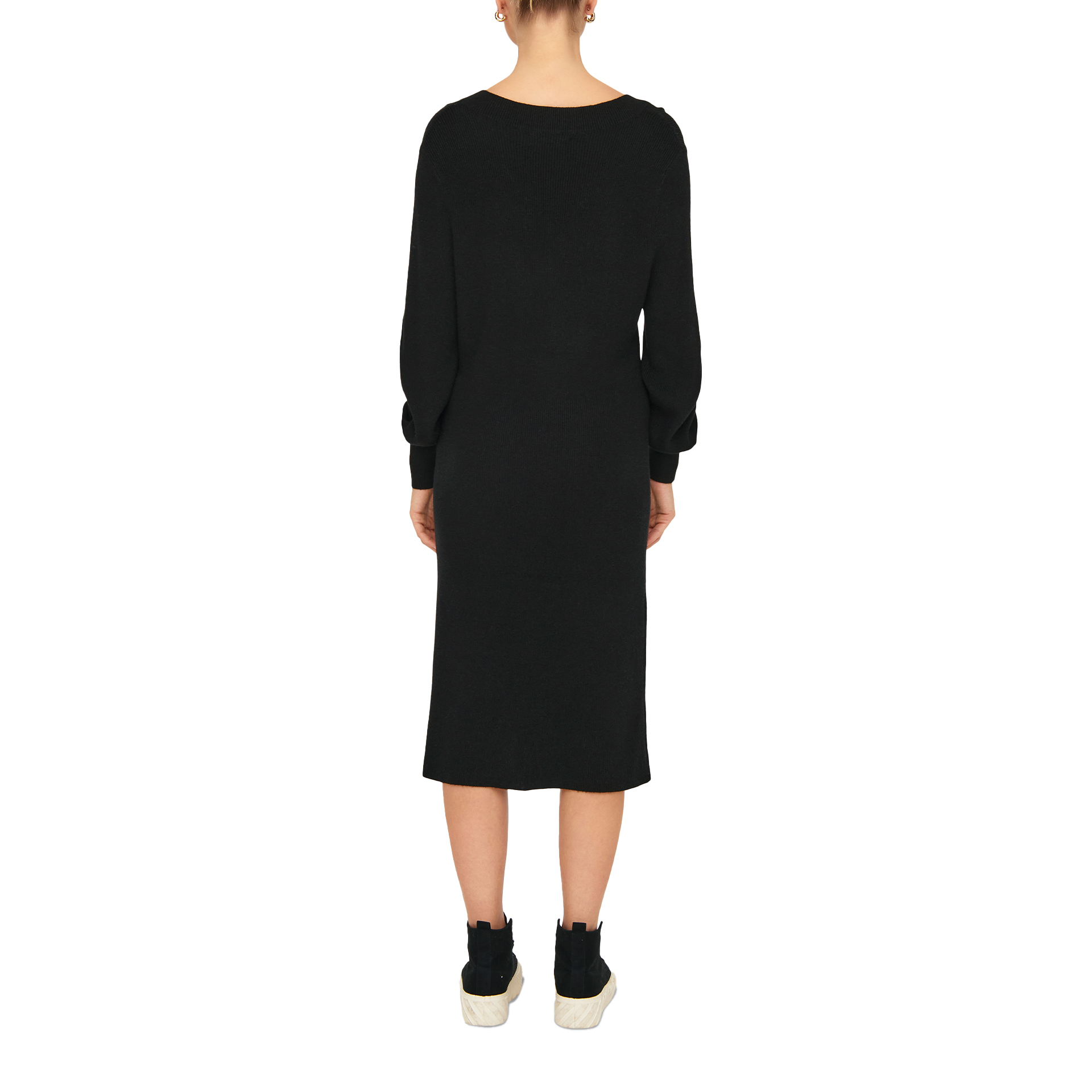 Only Vestido Katia V-neck Black
