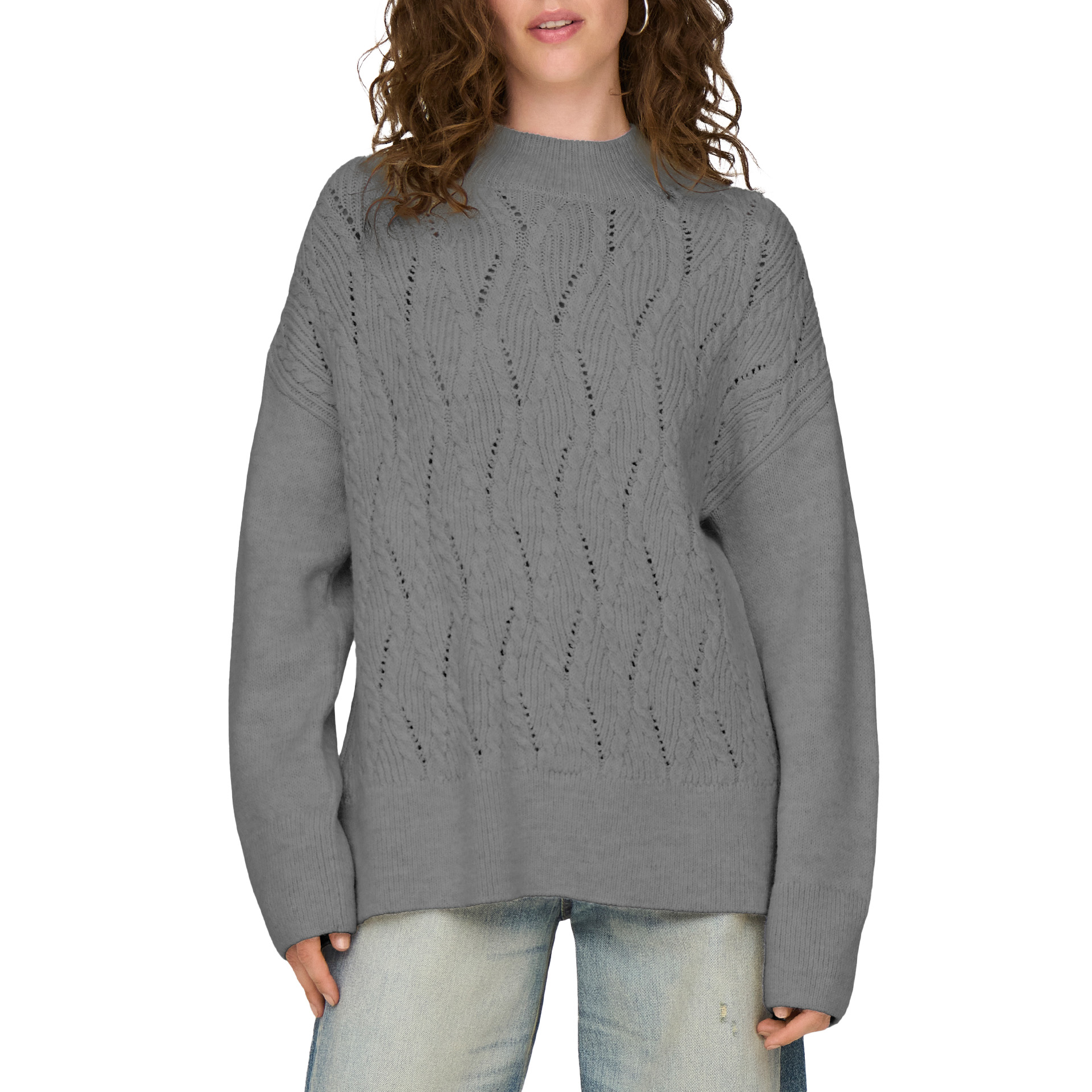 Only Camisola Leise Freya Medium Grey