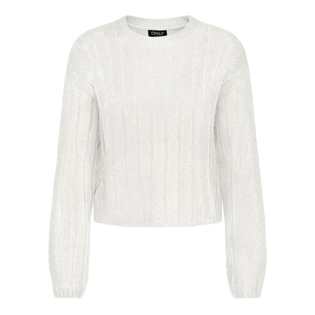 Only Camisola Kama Cloud Dancer/silver Foi