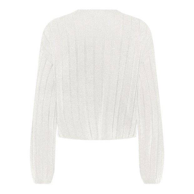 Camisola Only Camisola Kama Cloud Dancer/silver Foi